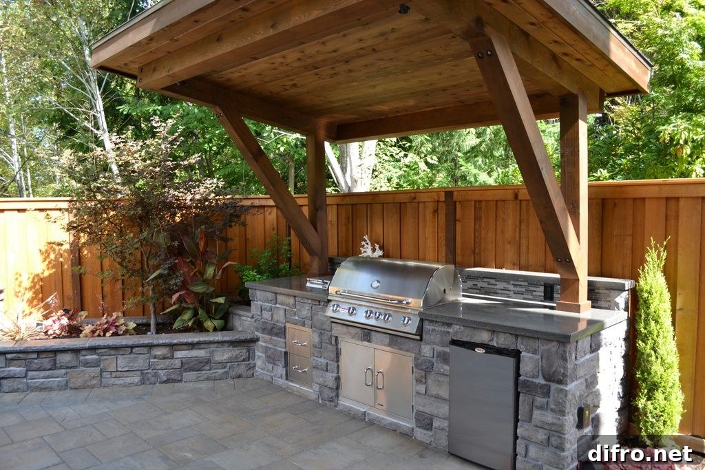 Full Rustic Outdoor Kitchen