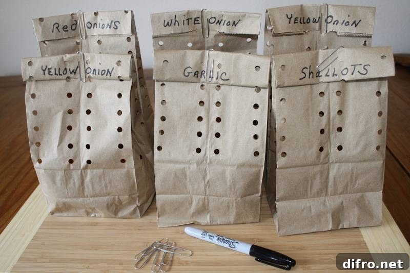 Perforated Brown Paper Bags