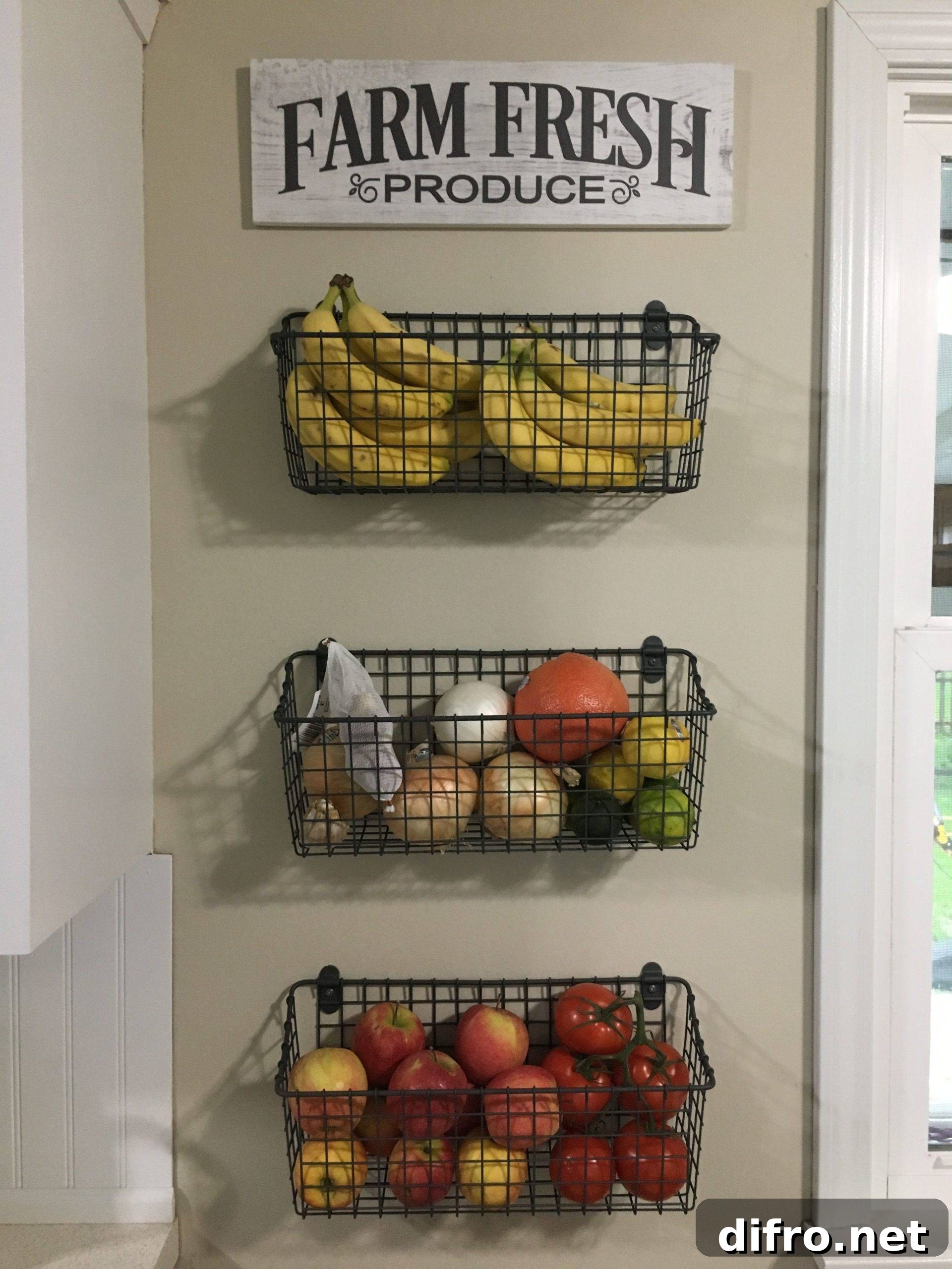 Tiered Wall Baskets