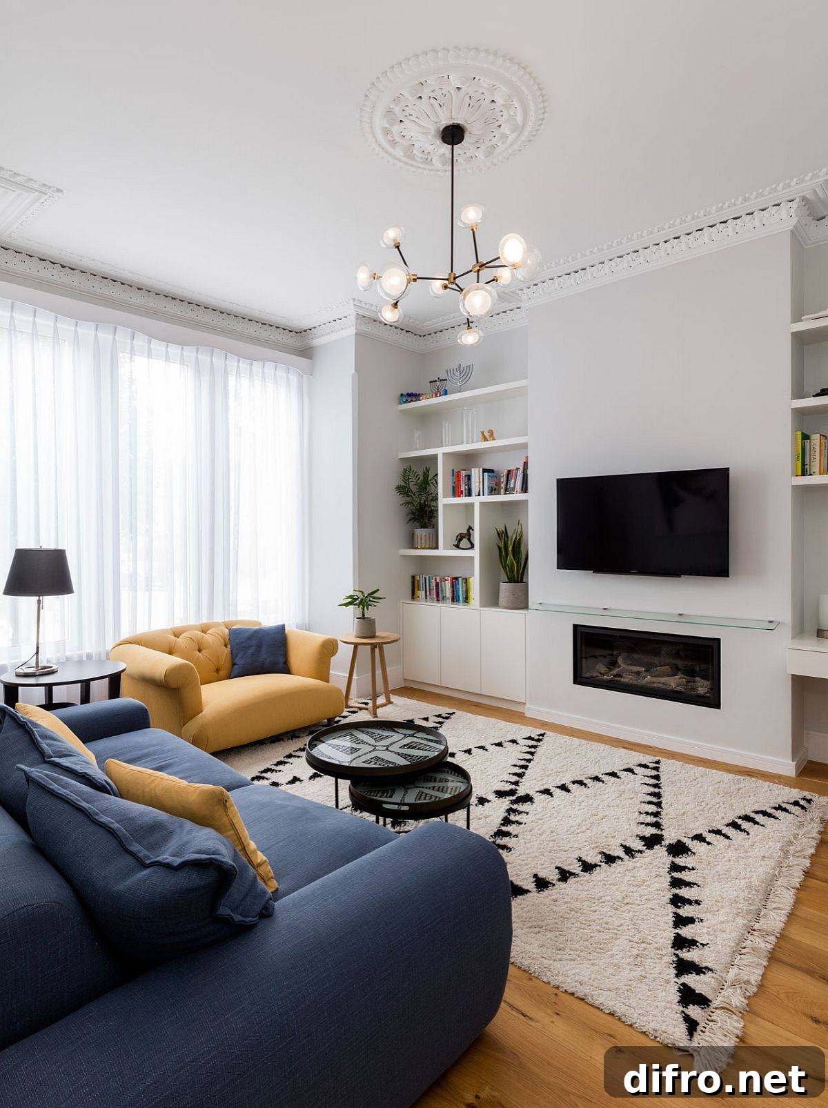 Colorful contemporary sofas