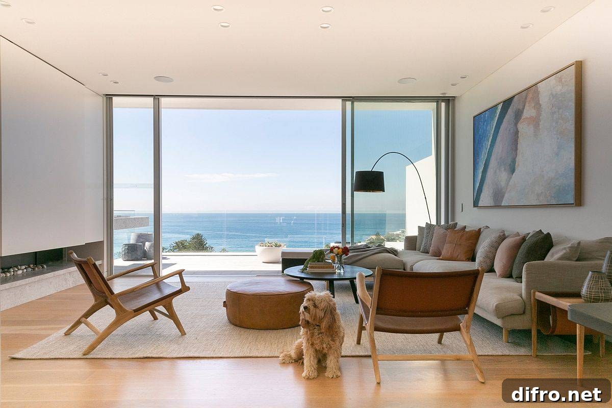 Exquisite living room sofa and view