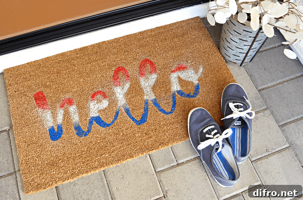 Hand-Painted Doormat