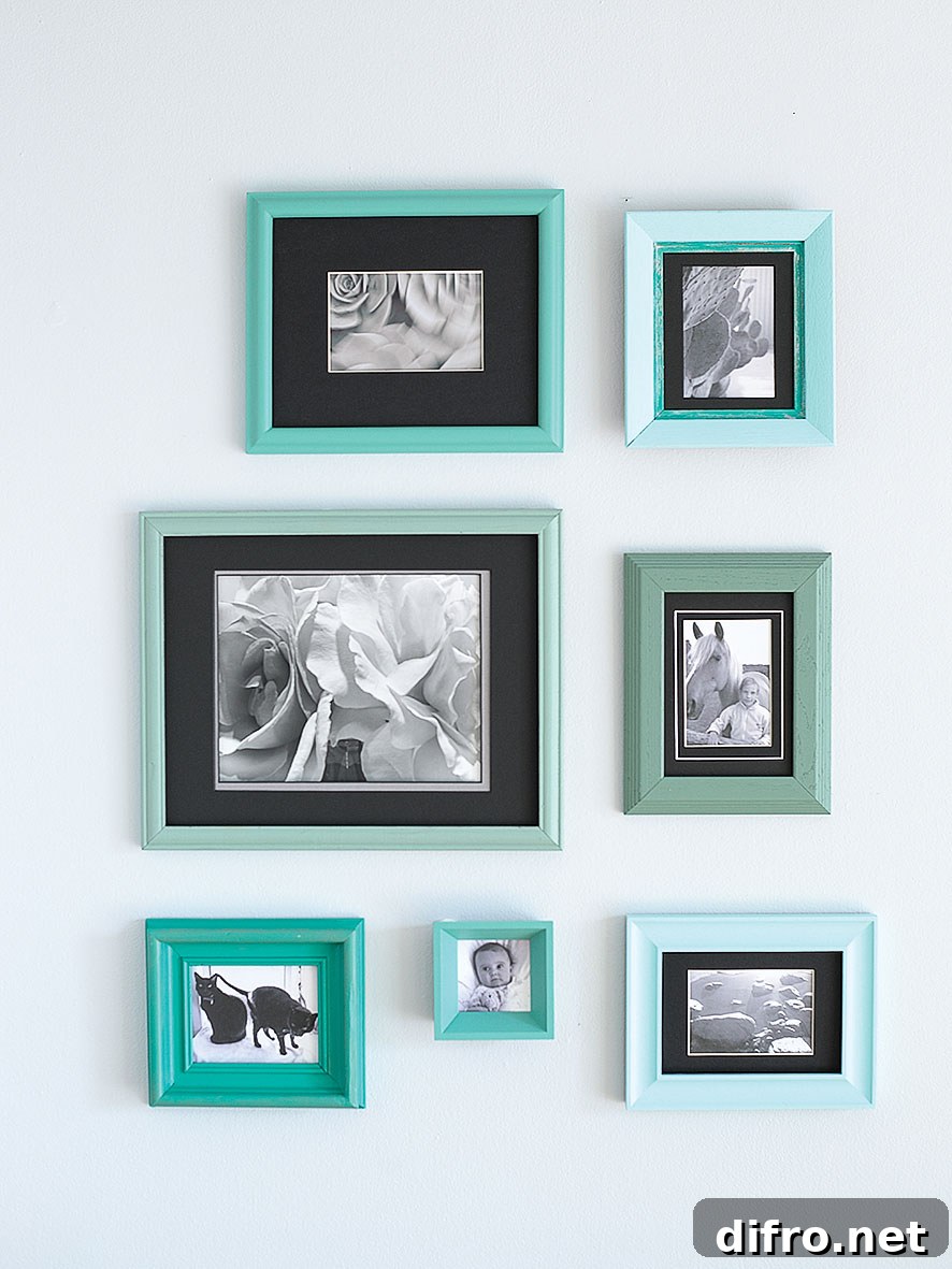 Teal Wall Frames