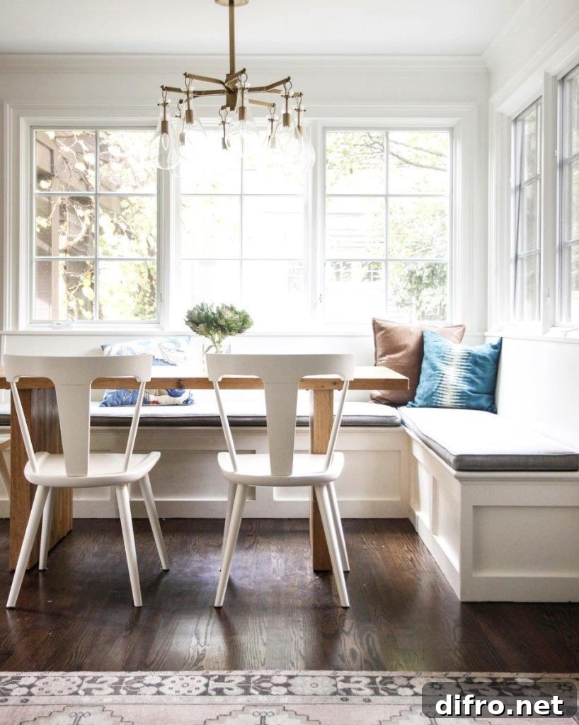 Breakfast Nook Near Window Seat