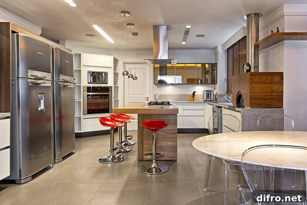 Spacious and open modern kitchen for the contemporary home