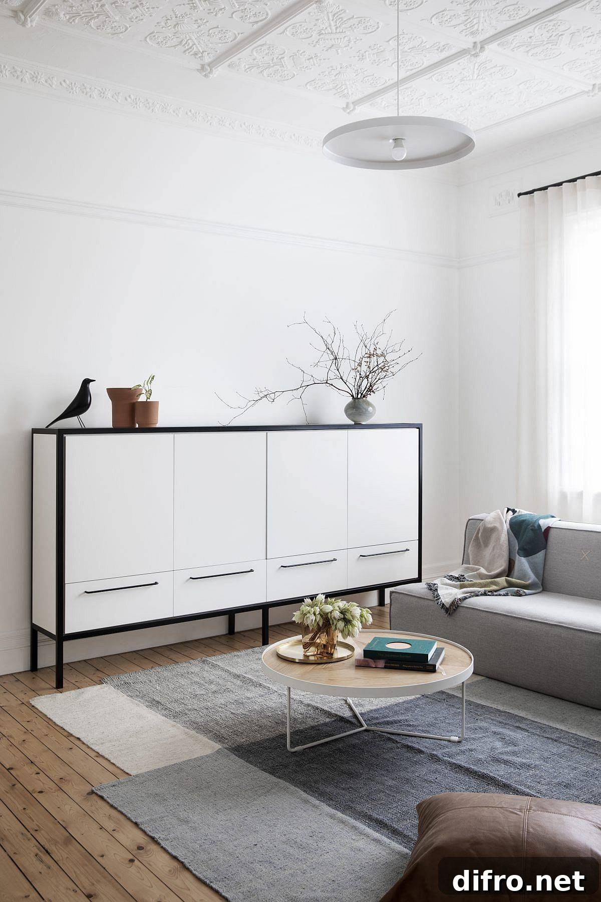 Contemporary credenza with ample storage for the modern living room