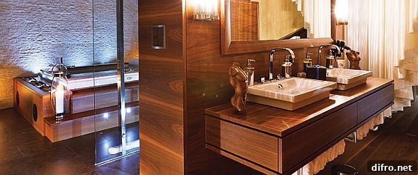 Contemporary interior detail at Chalet Zermatt Peak