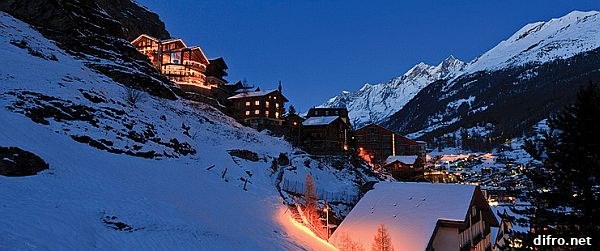 Detailed design elements at Chalet Zermatt Peak