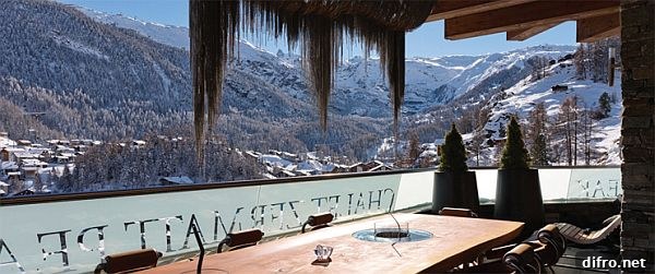 Sophisticated finishes in the interiors of Chalet Zermatt Peak
