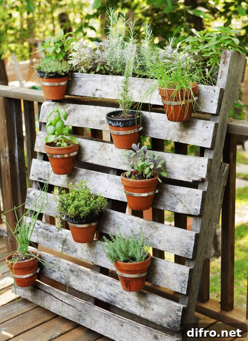 Palette and Pot Planter
