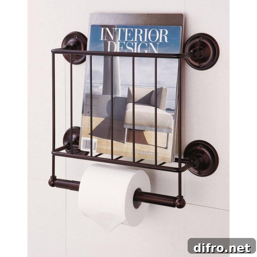 Wall-Mounted Magazine Rack
