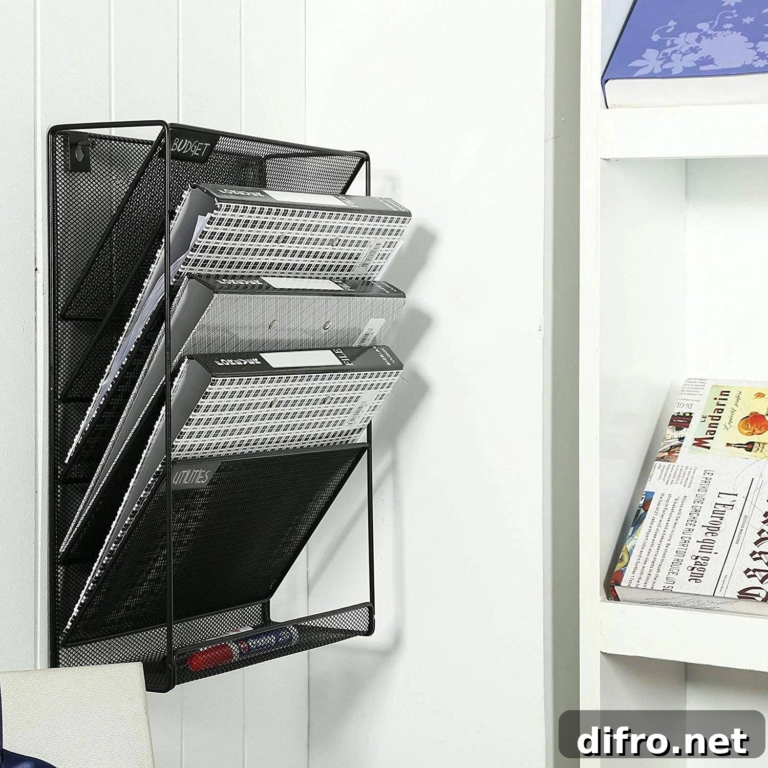 Slot Bathroom Magazine Holder
