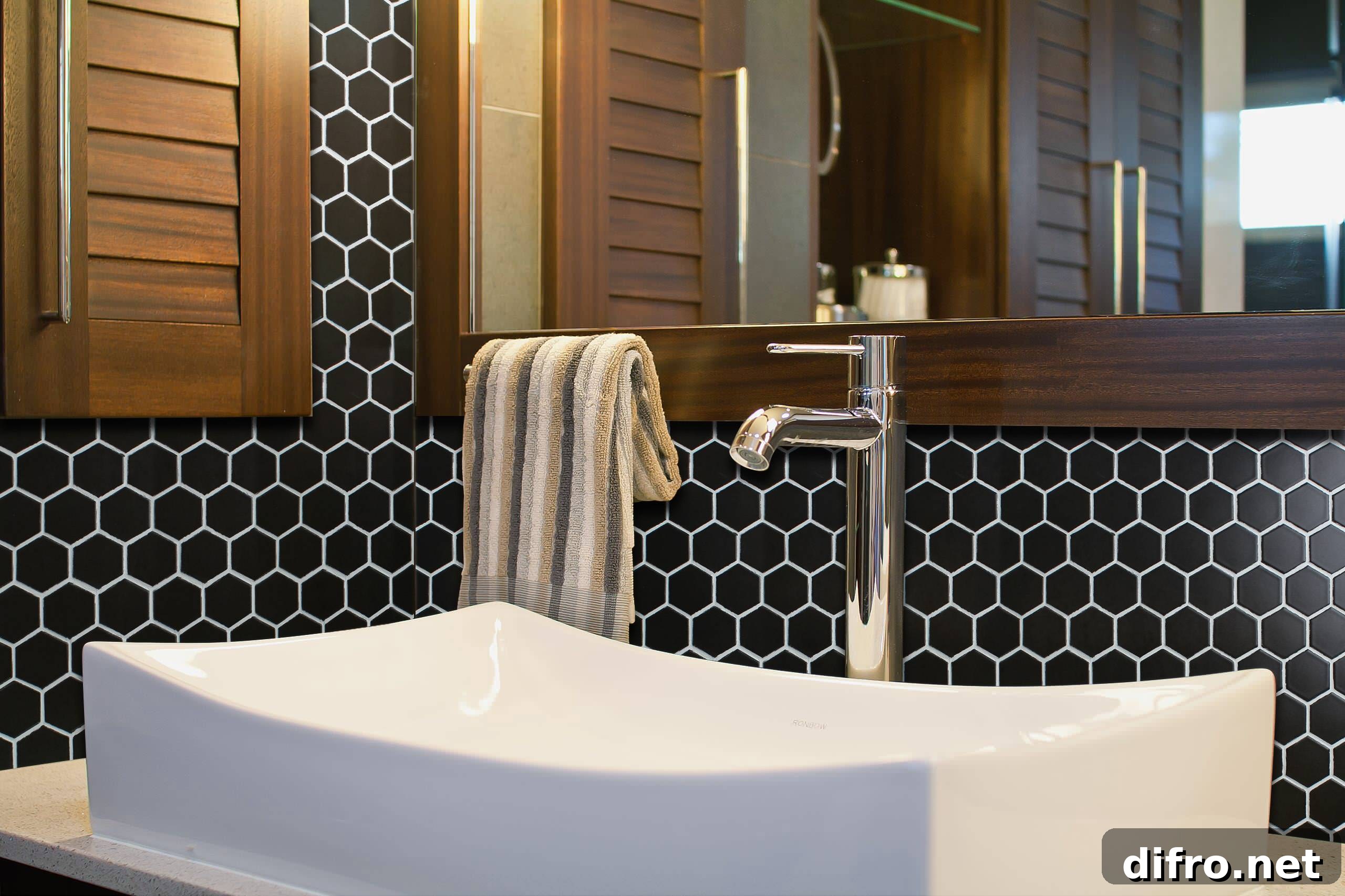 Faucet sink with towel