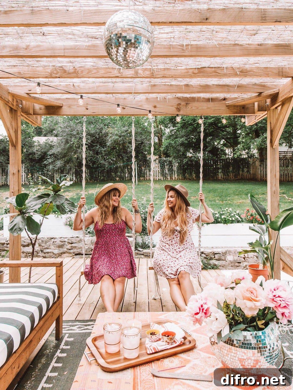 Boho-Inspired Pergola Set-up
