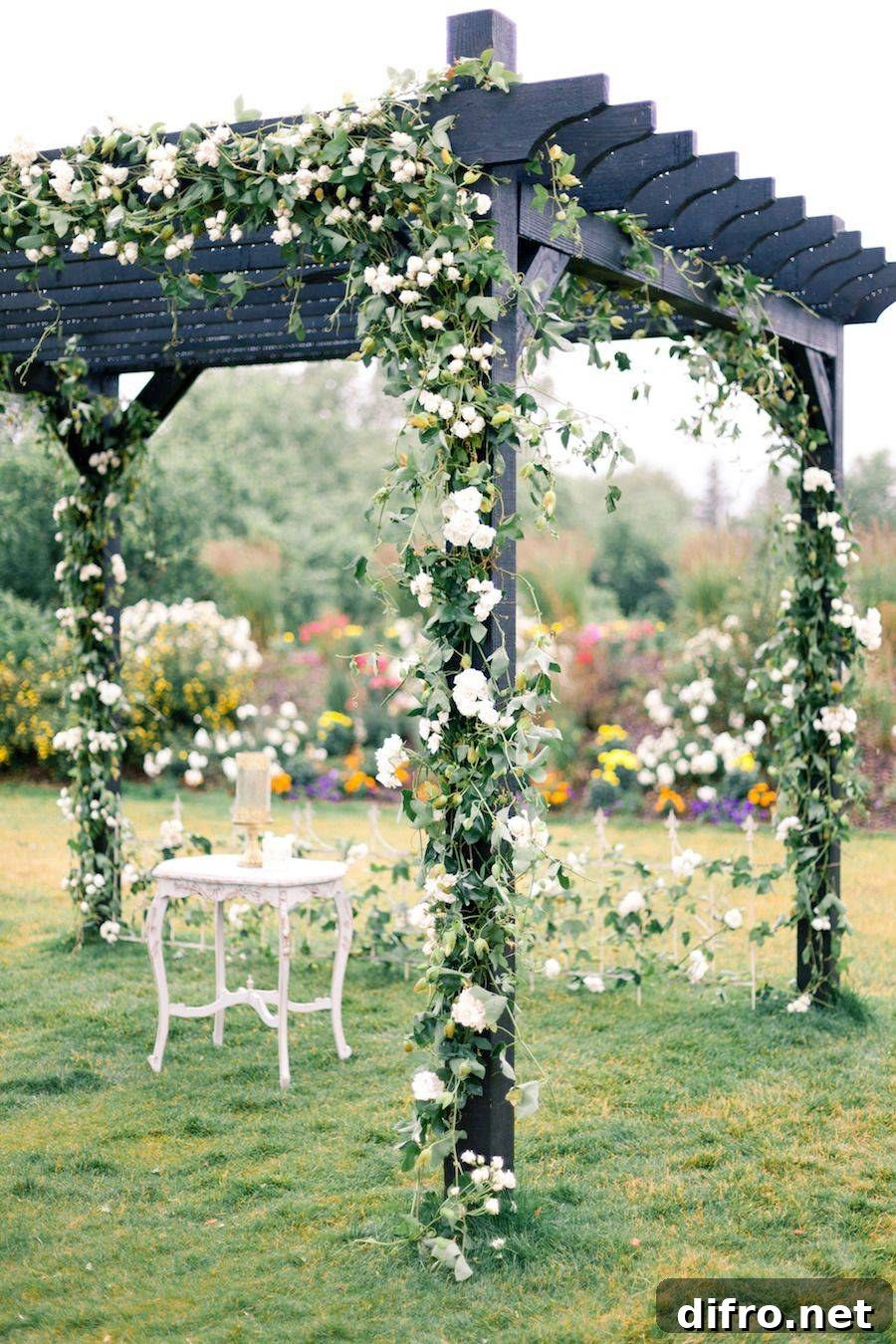 Floral Decor Pergola