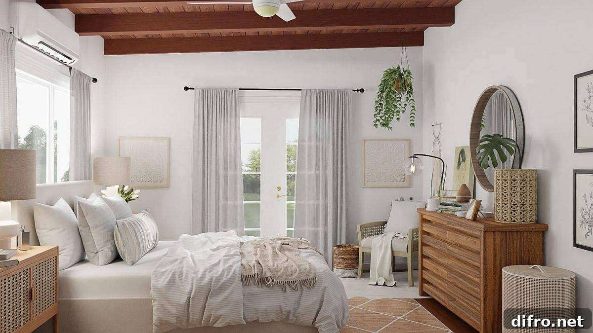 Neutral color scheme with natural finishes