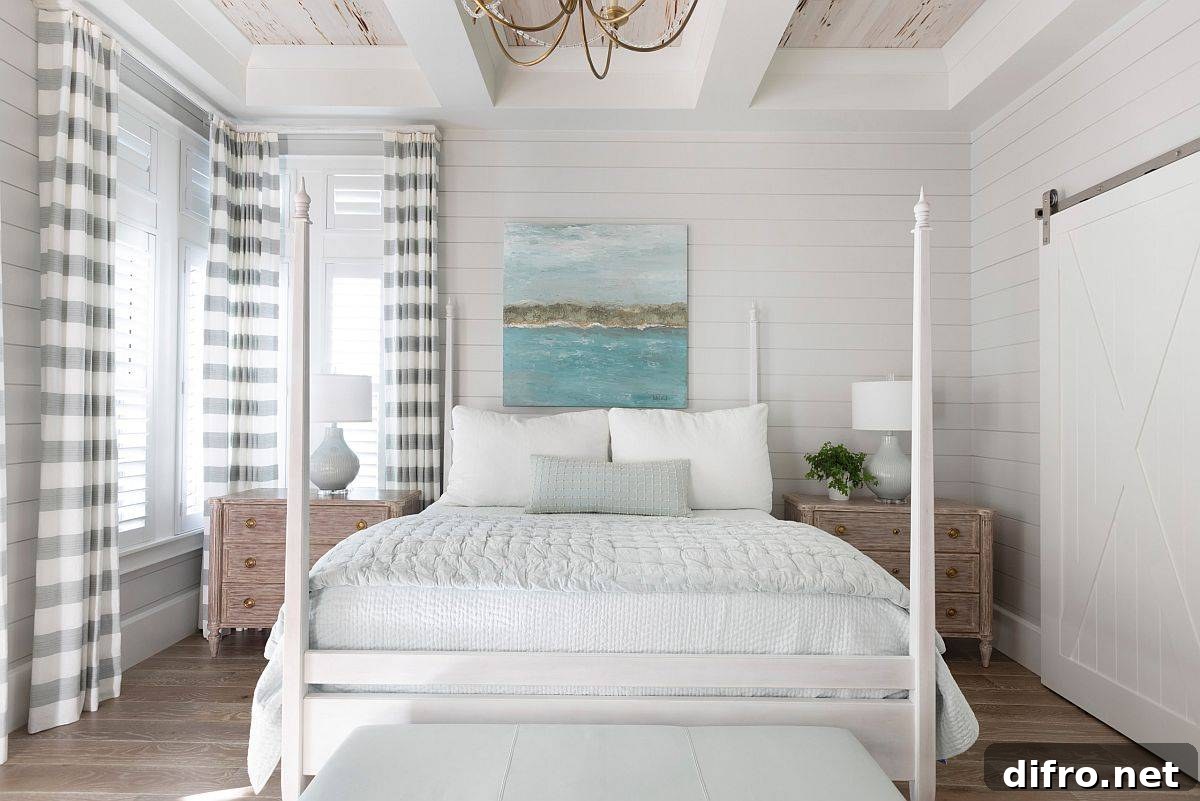Balance between modernity and coziness in the bedroom
