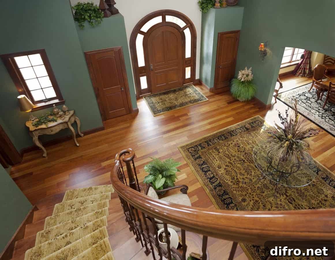 Top view of foyer
