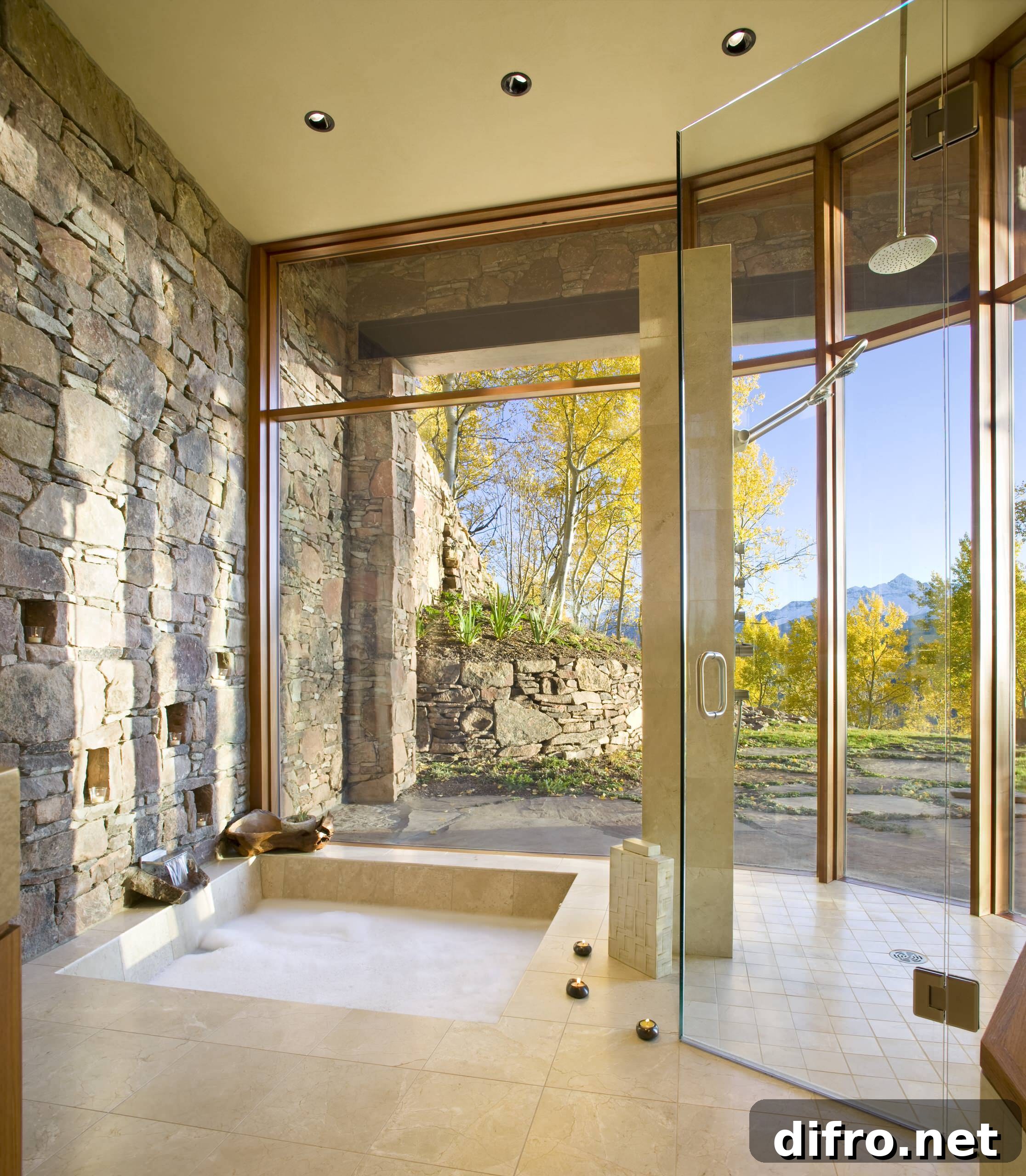 Sunken Bathtub With a View