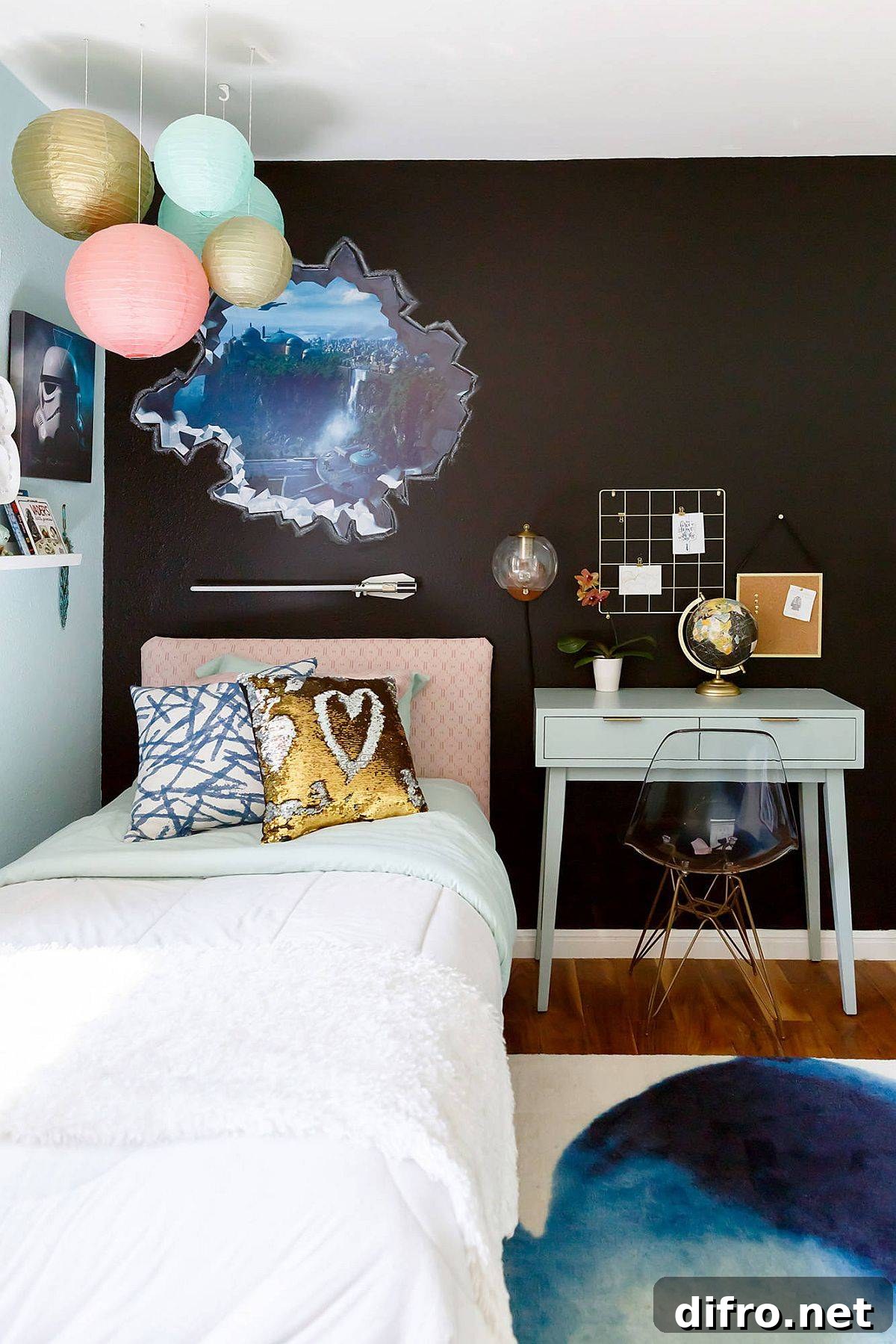 Creating a view in the kids’ room when there is none
