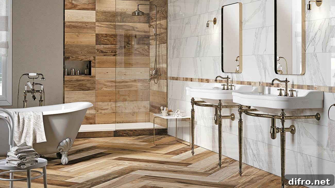 Wood Tiles in Different Patterns