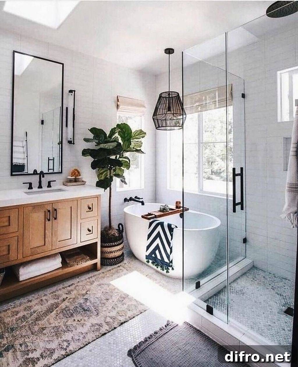 Boho Master Bathroom