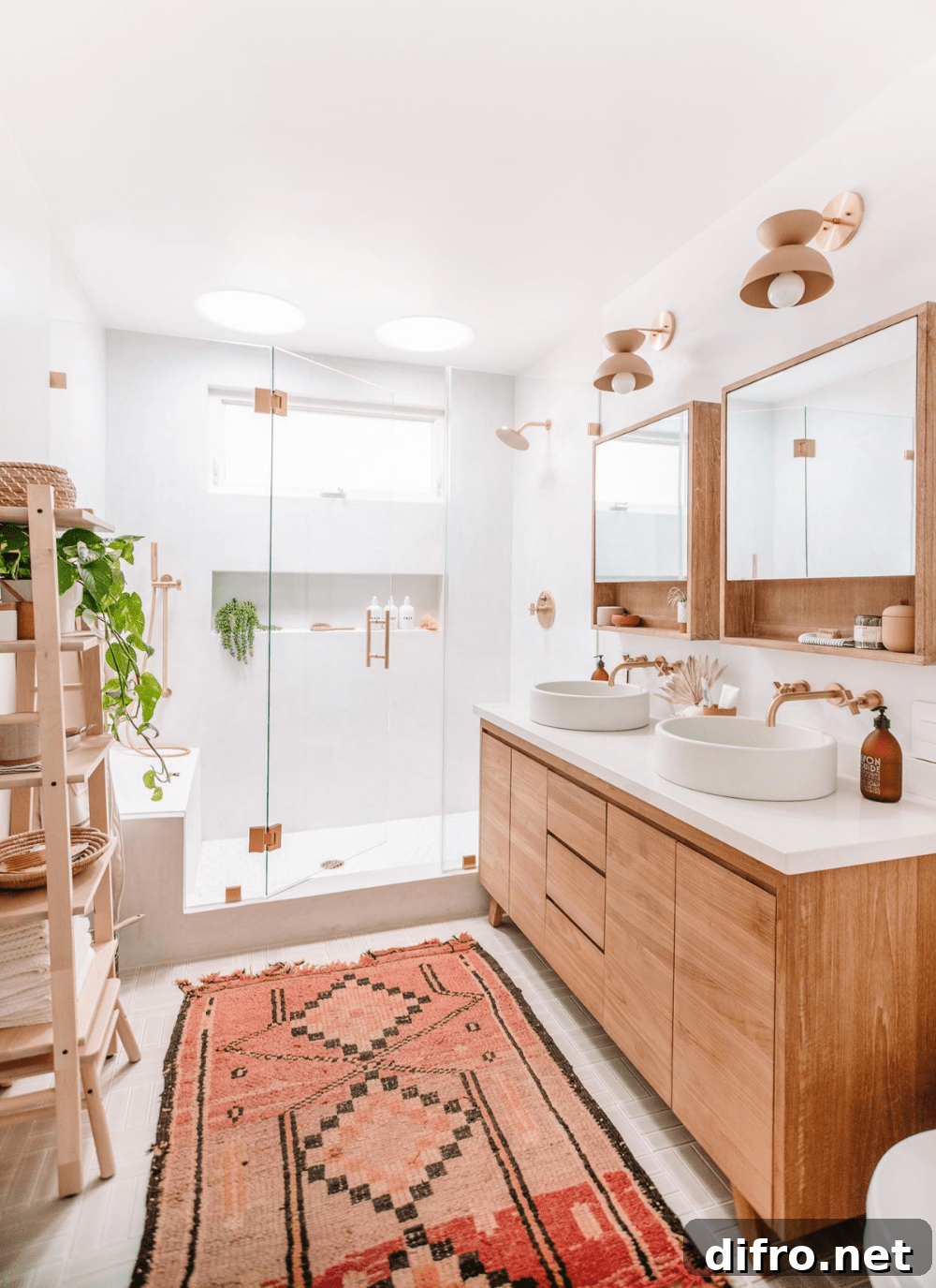 Boho Master Bathroom.