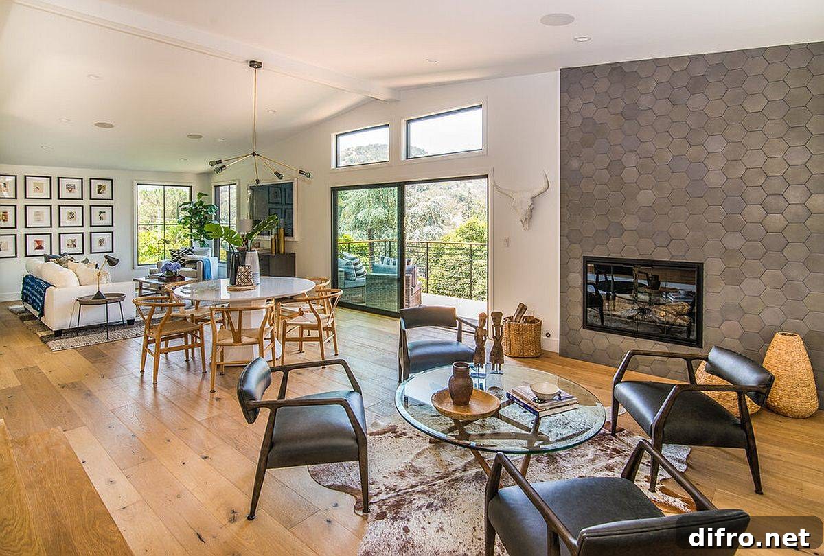 Fabulous remodel of old hill side home in LA with a view of Hollywood Hills