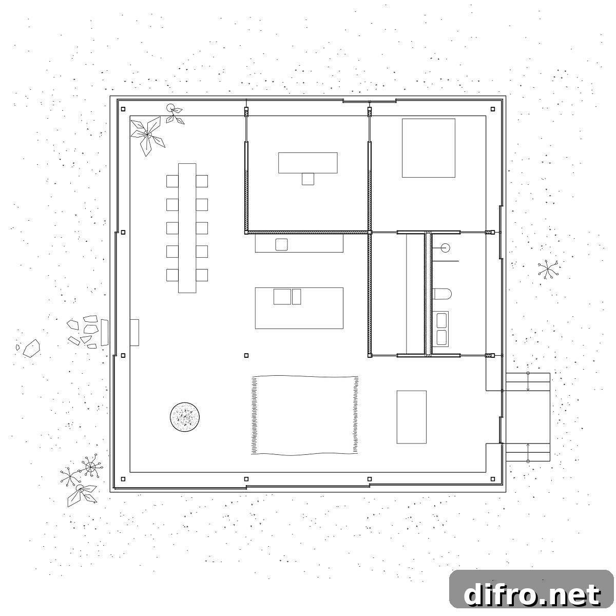 Floor plan of Lilla Rågholmen House