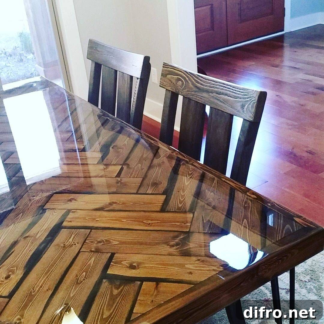Herringbone Table Top
