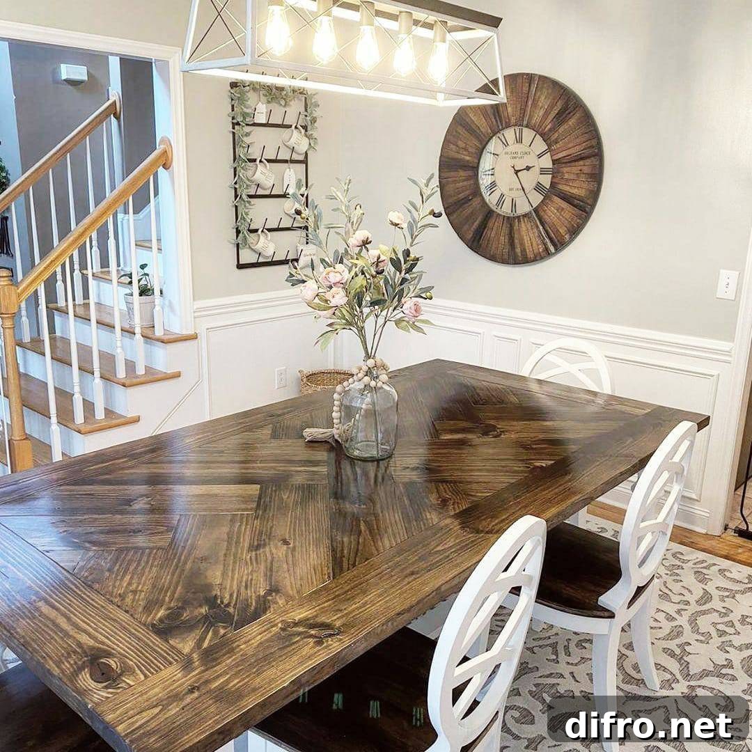 Herringbone Table Top.