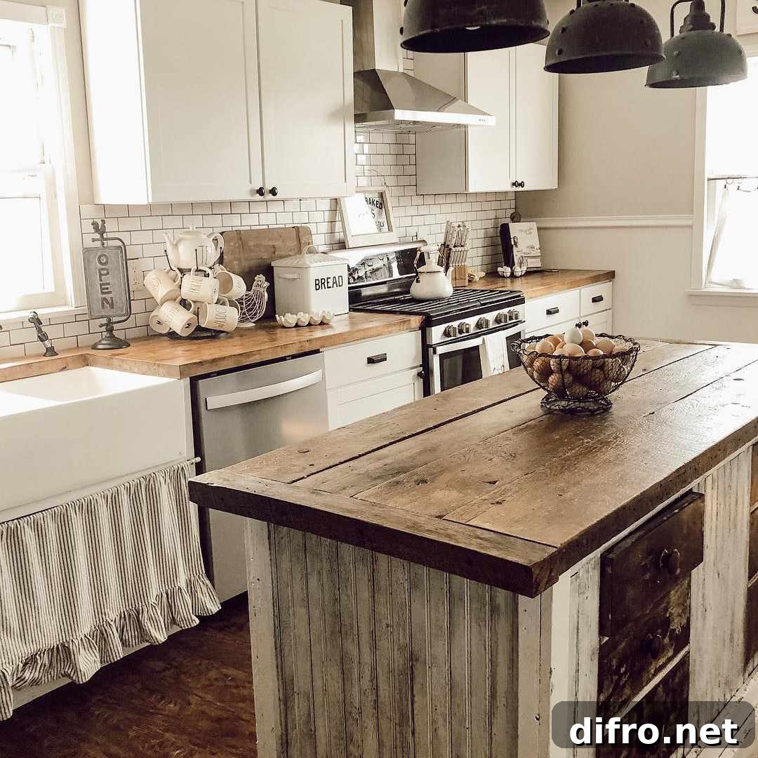 Old-Fashioned Kitchen Island
