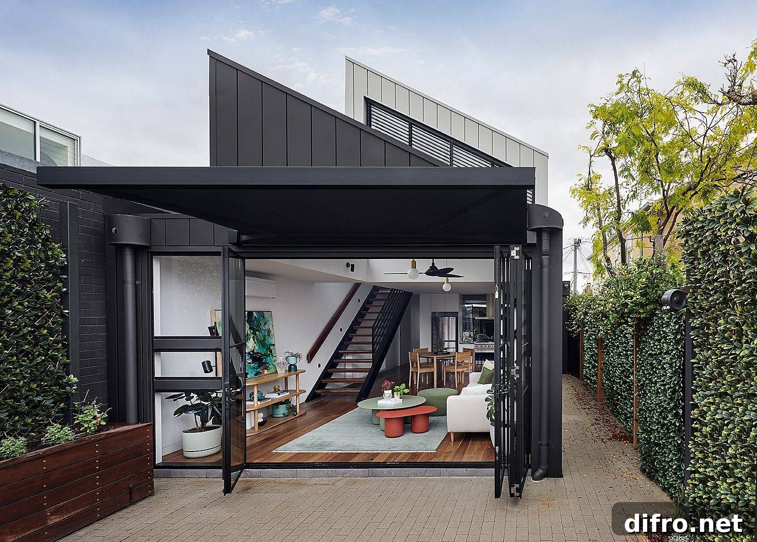 Rear extension hidden from street view