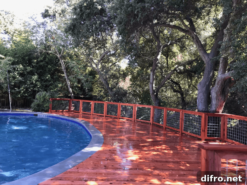 Deck Made from Redwood