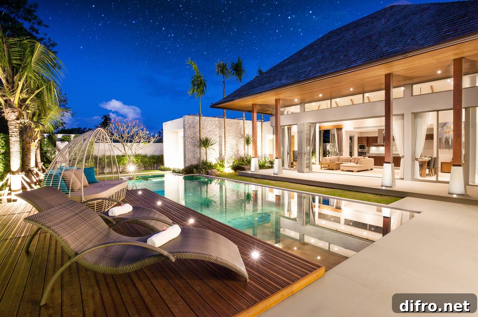 One-Sided Wooden Deck.