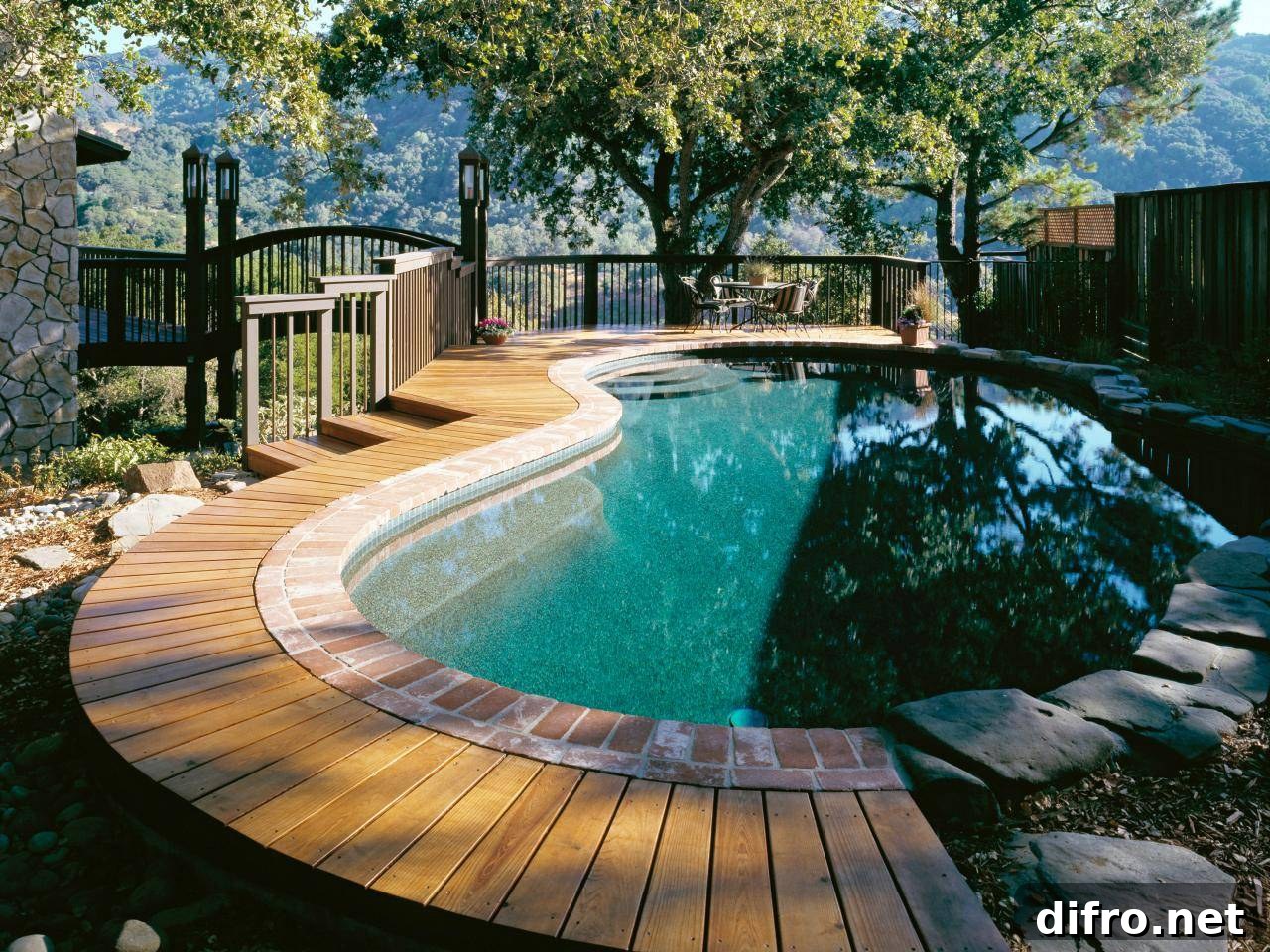 Wooden Deck with a View