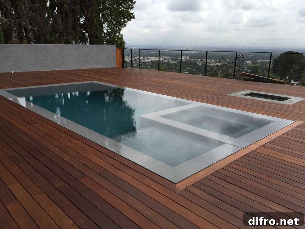 Concrete and Wood Deck