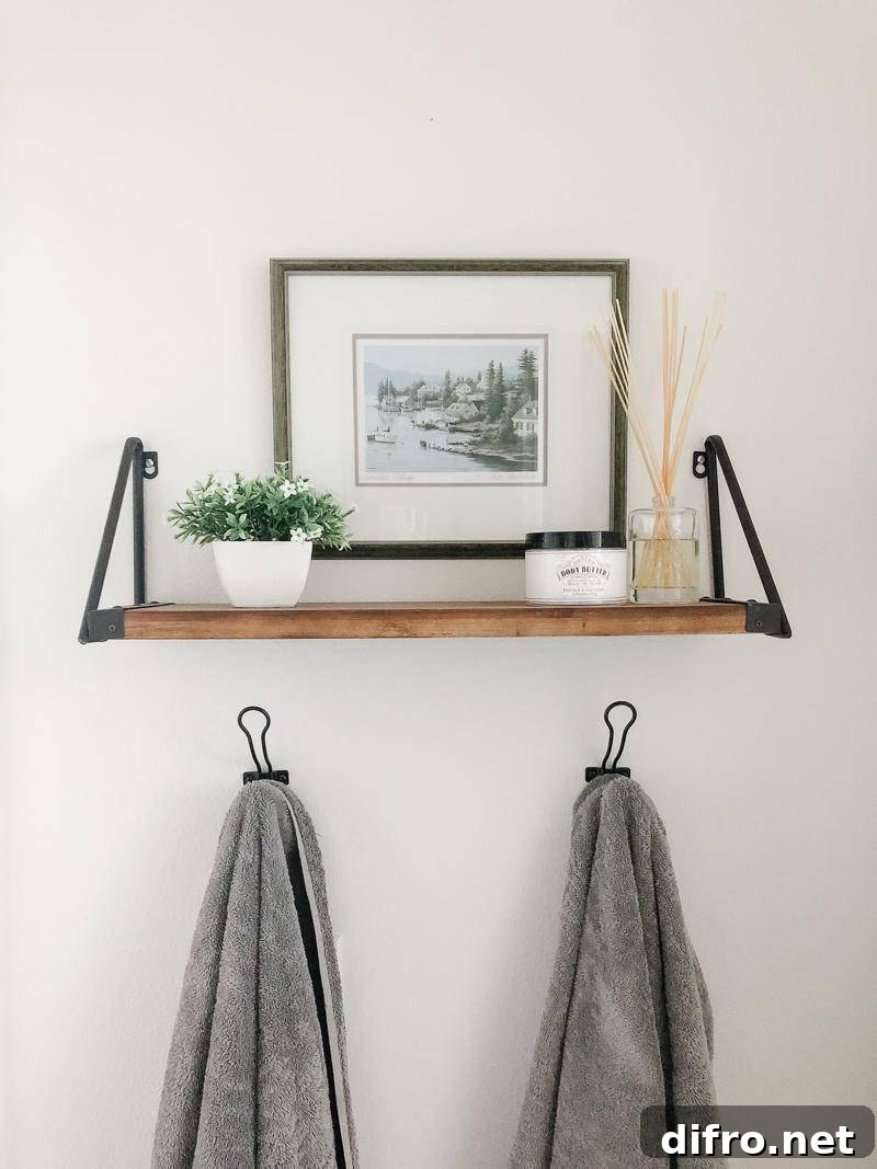 Towels hanging on a wall