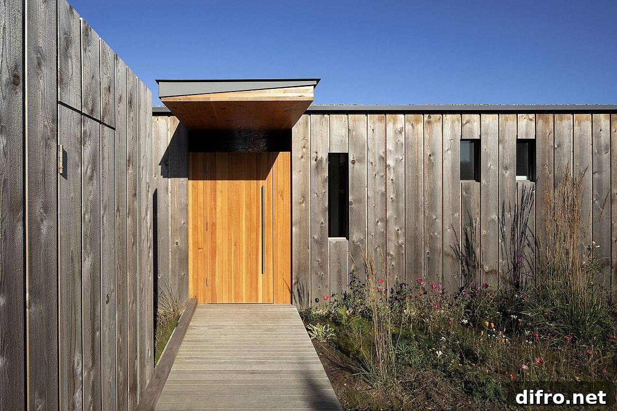 Oregon Coast Beach House designed by Cutler Anderson Architects with wooden exterior