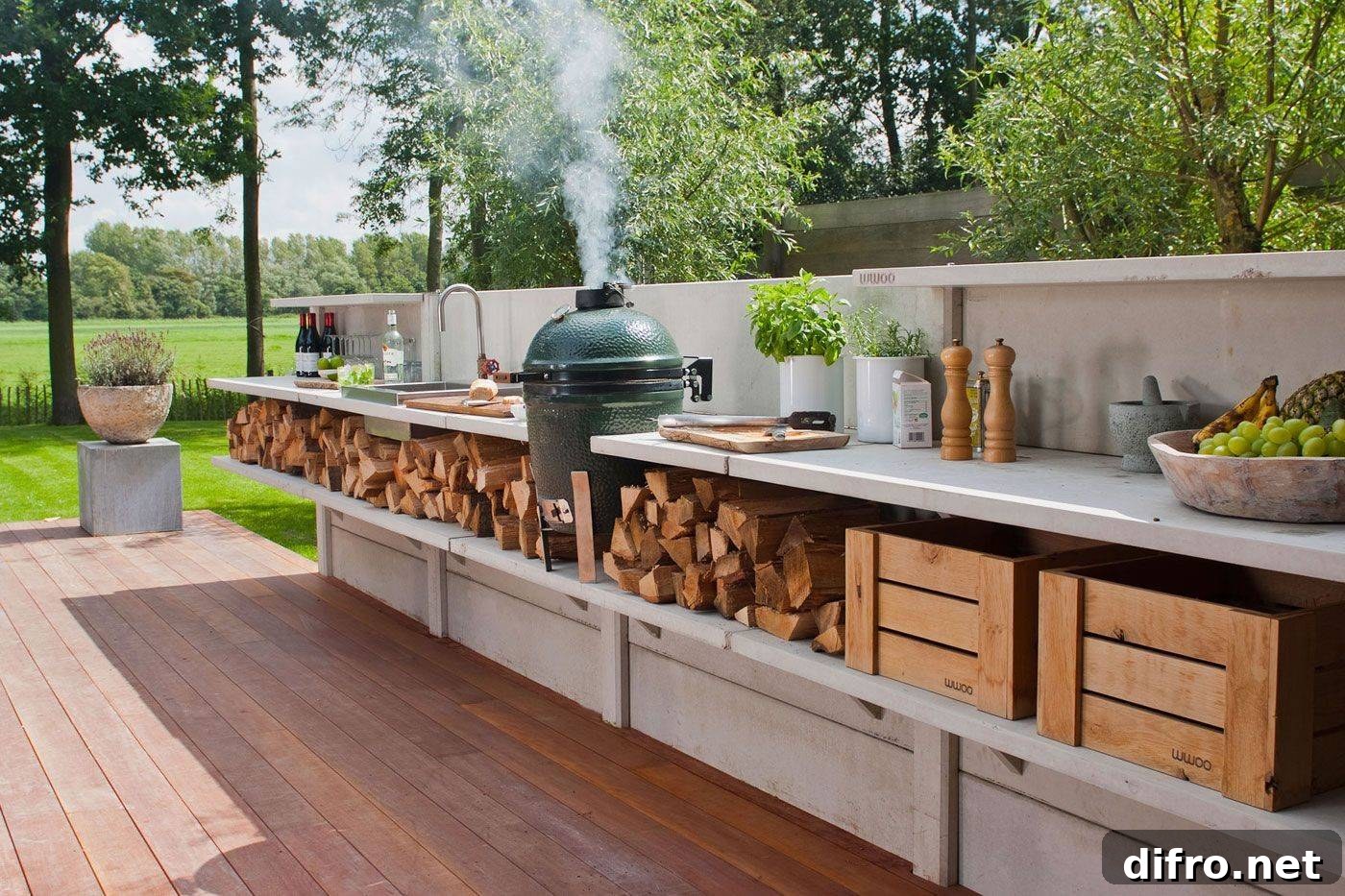 Grilling area