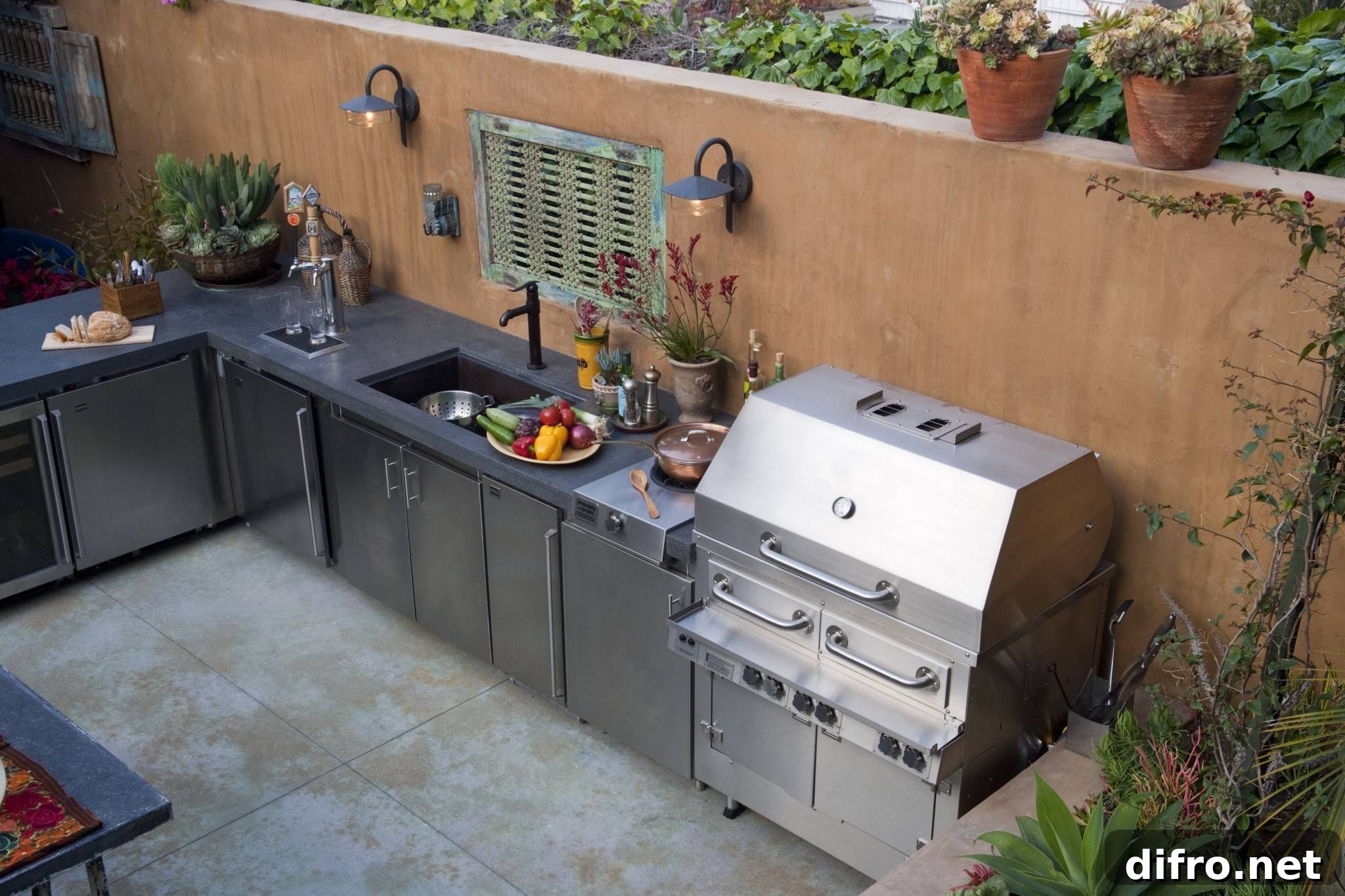 outdoor kitchen design idea