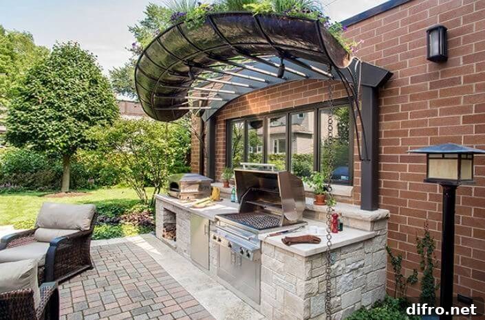 Outdoor kitchen designing idea