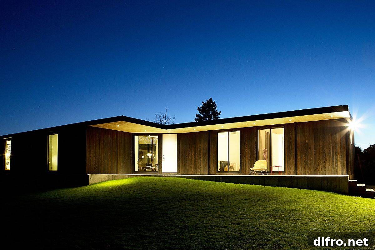 Hamptons Bungalow at sunset