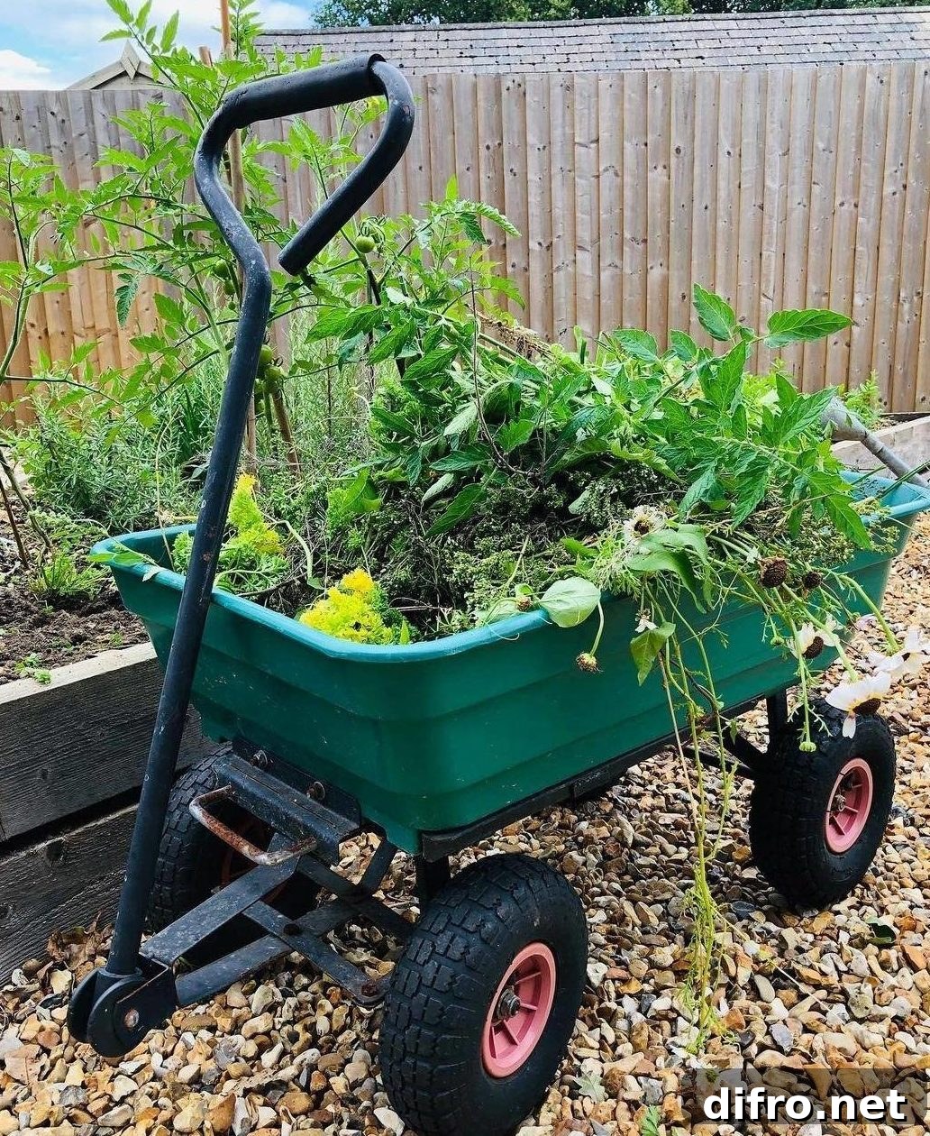 Weeding garden beds