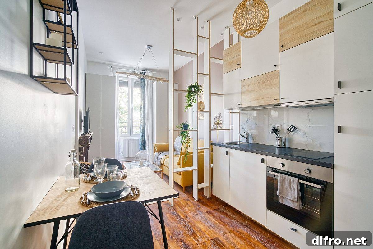 Single-wall kitchens are popular in modern urban homes