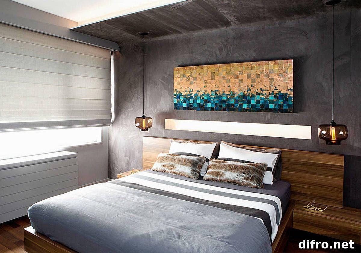 Minimal New York style bedroom
