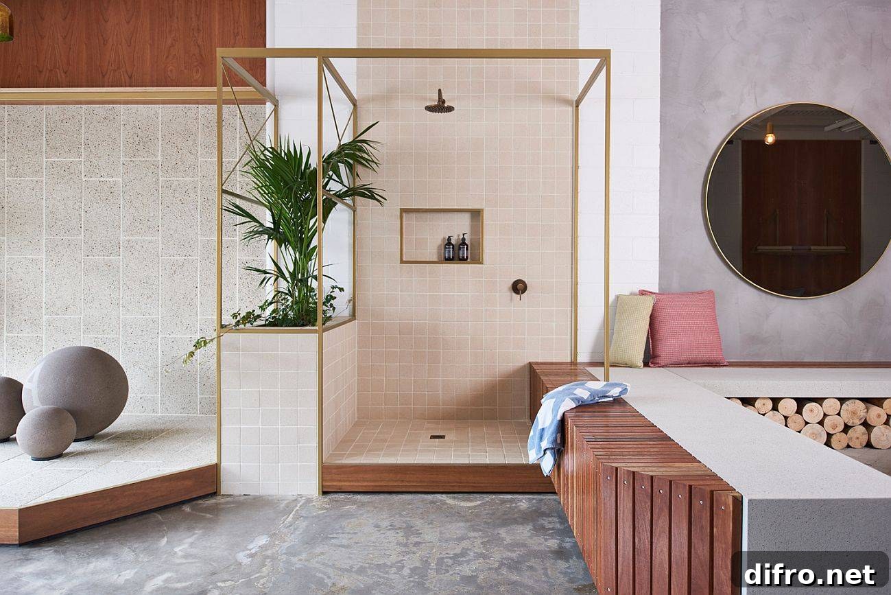 Outdoor shower booth