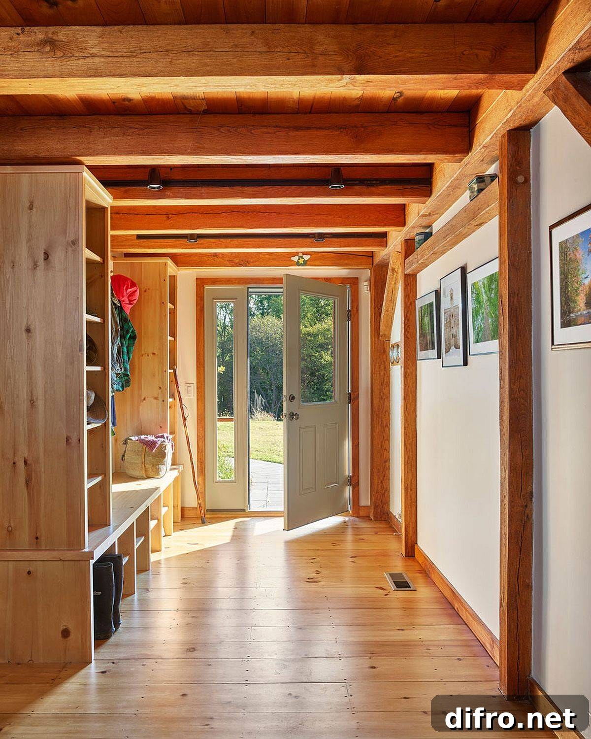 Rear entry and laundry space