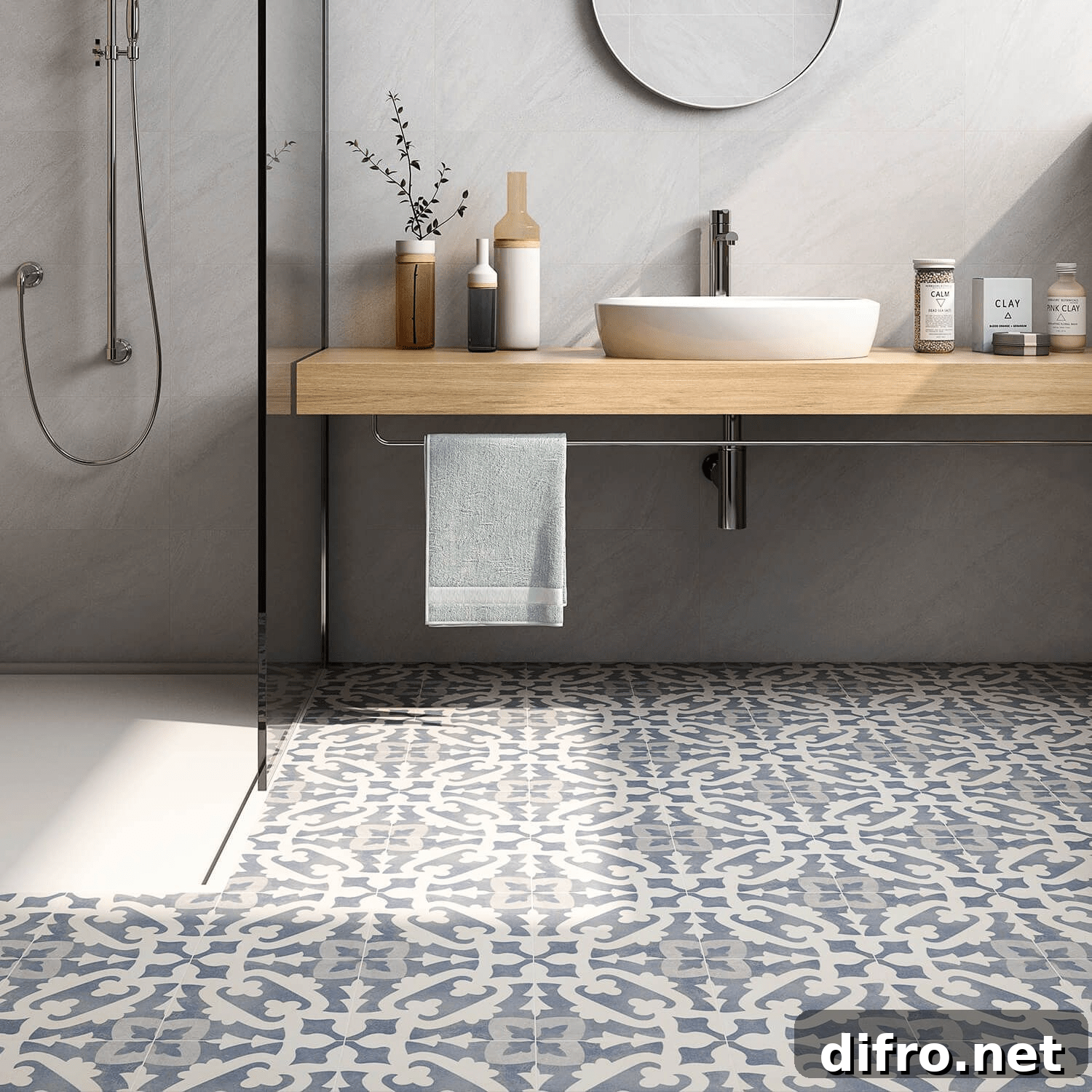Most Unique Bathroom Floors