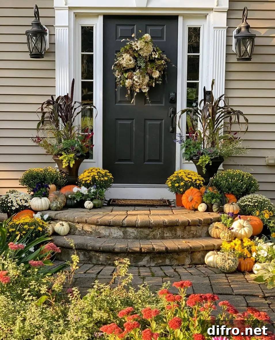 Farmhouse fall porch